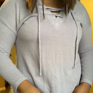 Corset Tie Knit Sweater